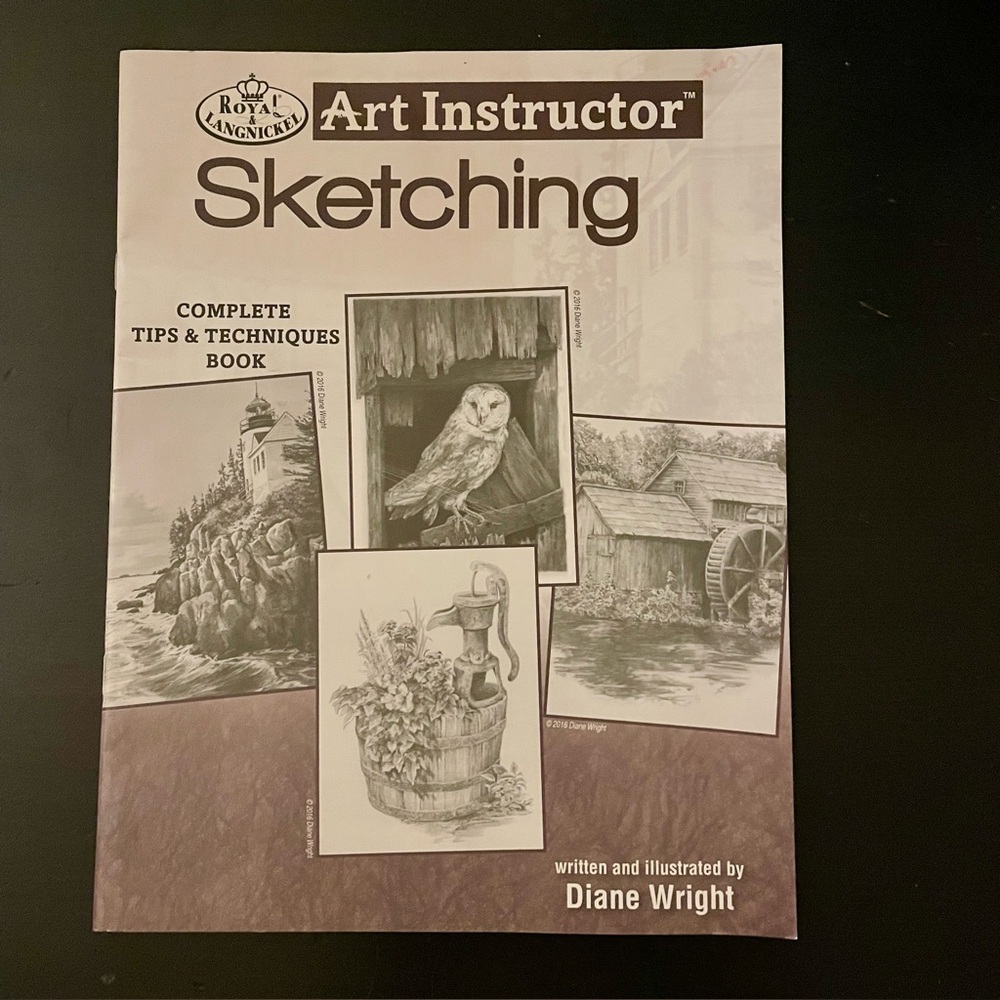 Art Instructor Sketching Complete Tips & Techniques Book by Diane Wright